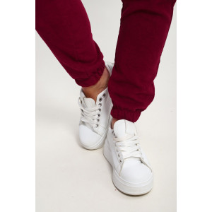 Костюм двойка женский №35279 вельвет (р-ры: 44-54) красный