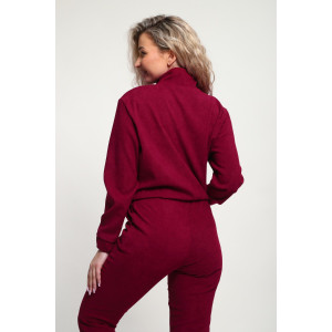 Костюм двойка женский №35279 вельвет (р-ры: 44-54) красный