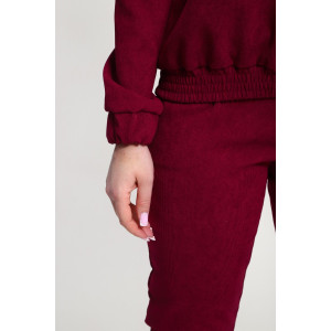 Костюм двойка женский №35279 вельвет (р-ры: 44-54) красный