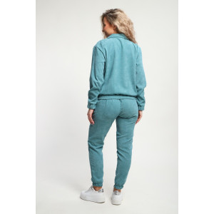 Костюм двойка женский №35279 вельвет (р-ры: 44-54) синий