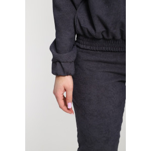 Костюм двойка женский №35279 вельвет (р-ры: 44-54) синий