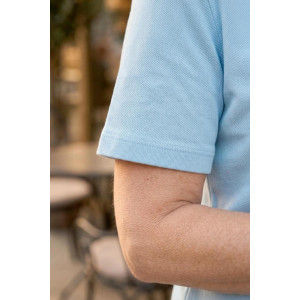 Футболка женская "Трейси Г" лакоста (р-ры: 44-62) небесно-голубой