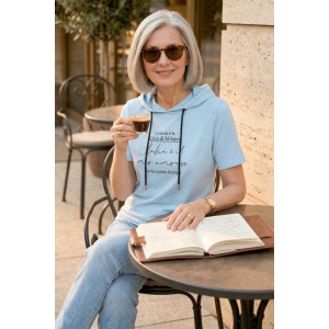 Футболка женская "Трейси Г" лакоста (р-ры: 44-62) небесно-голубой