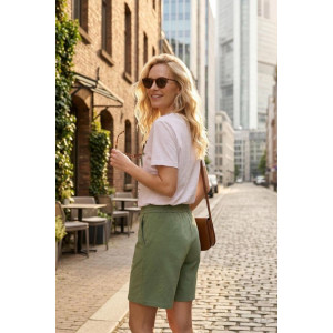 Костюм двойка женский "Парадиз В" кулирка+футер 2-х нитка (р-ры: 44-58) зеленый-2