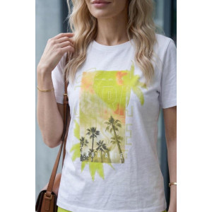 Костюм двойка женский "Парадиз ЛС" кулирка+футер 2-х нитка (р-ры: 44-58) лайм светлый