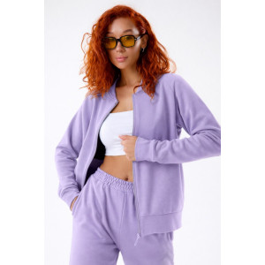 Костюм двойка женский "Грация Л" футер 3-х нитка петля (р-ры: 44-62) лаванда