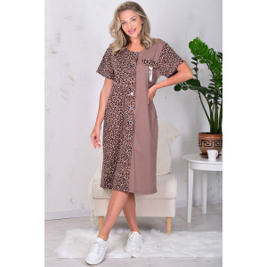 Халат женский 3212в кулирка (р-ры: 48-66) шоколад