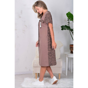 Халат женский 3212в кулирка (р-ры: 48-66) шоколад