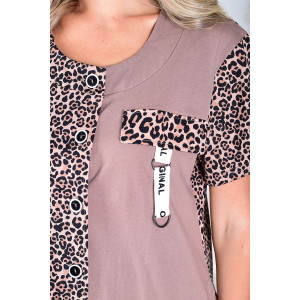 Халат женский 3212в кулирка (р-ры: 48-66) шоколад