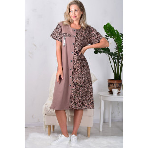 Халат женский 3212в кулирка (р-ры: 48-66) шоколад