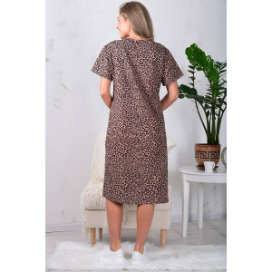 Халат женский 3212в кулирка (р-ры: 48-66) шоколад