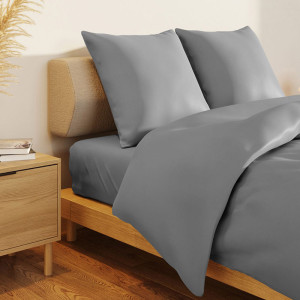 Постельное белье поплин гладкокрашеный "Love colors" темно-серый
