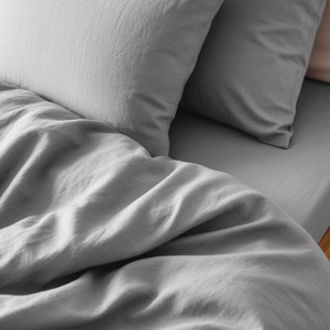 Постельное белье поплин гладкокрашеный "Love colors" темно-серый