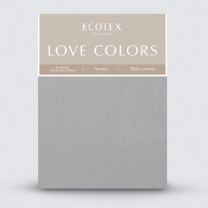 Постельное белье поплин гладкокрашеный "Love colors" темно-серый