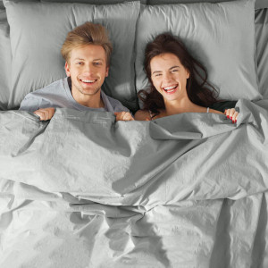 Постельное белье поплин гладкокрашеный "Love colors" серый