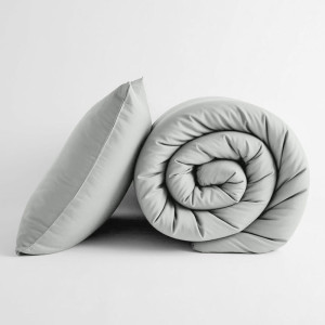 Постельное белье поплин гладкокрашеный "Love colors" серый