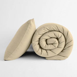 Постельное белье поплин гладкокрашеный "Love colors" кремовый