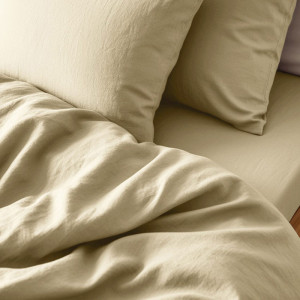 Постельное белье поплин гладкокрашеный "Love colors" кремовый