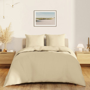 Постельное белье поплин гладкокрашеный "Love colors" кремовый