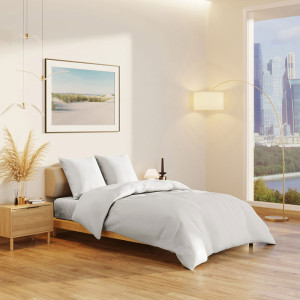 Постельное белье поплин гладкокрашеный "Love colors" белый