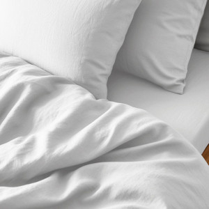 Постельное белье поплин гладкокрашеный "Love colors" белый