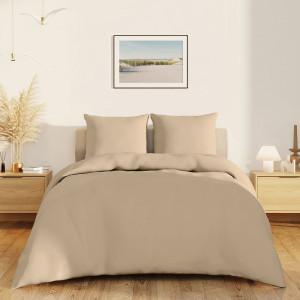 Постельное белье поплин гладкокрашеный "Love colors" бежевый