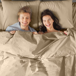 Постельное белье поплин гладкокрашеный "Love colors" бежевый