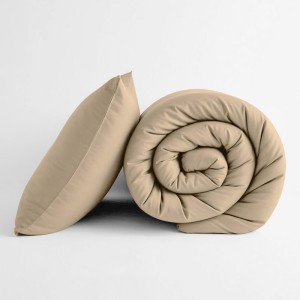 Постельное белье поплин гладкокрашеный "Love colors" бежевый