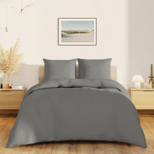 Постельное белье поплин гладкокрашеный "Love colors" антрацит