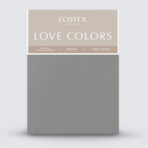 Постельное белье поплин гладкокрашеный "Love colors" антрацит