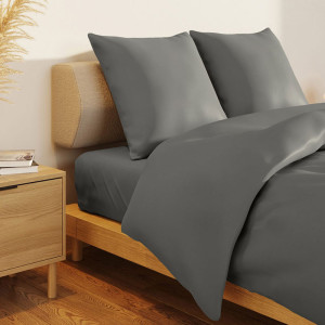 Постельное белье поплин гладкокрашеный "Love colors" антрацит