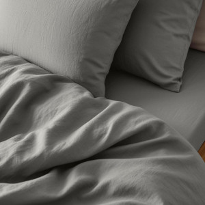 Постельное белье поплин гладкокрашеный "Love colors" антрацит