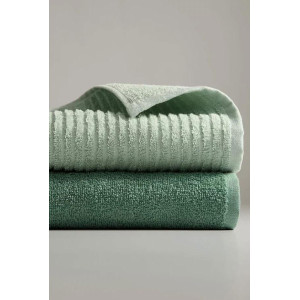 Набор махровых полотенец "Романс" 6 шт. зеленый-мята