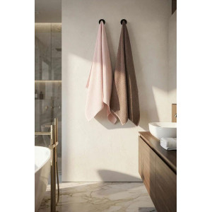 Набор махровых полотенец "Романс" 6 шт. розово-бежевый-розово-коричневый