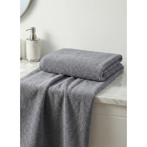Полотенце махровое гладкокрашеное "Отель" серый