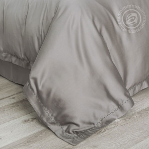 Постельное бельё тенсель "Серый" в подарочной коробке
