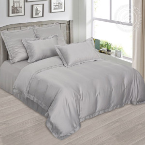 Постельное бельё тенсель "Платина" в подарочной коробке