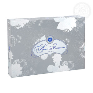 Постельное бельё тенсель "Платина" в подарочной коробке