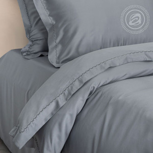 Постельное бельё тенсель "Пепельно-серый" в подарочной коробке