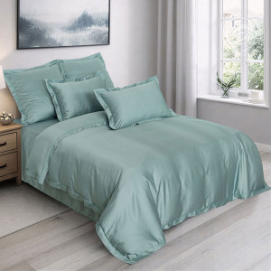 Постельное бельё тенсель "Ментоловый" в подарочной коробке