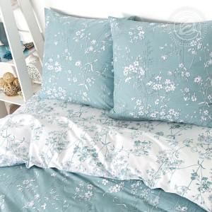 Постельное белье поплин на резинке "Бэлла"