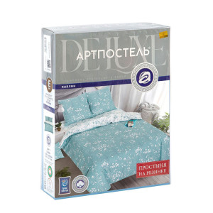 Постельное белье поплин на резинке "Бэлла"