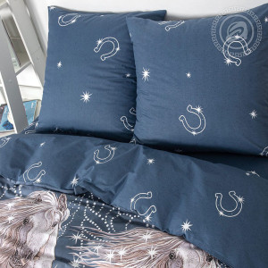 Постельное белье поплин на резинке "Пегас"