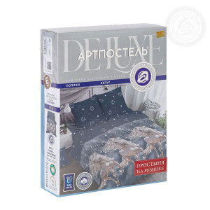 Постельное белье поплин на резинке "Пегас"