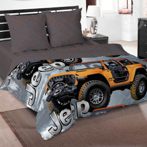 Детское постельное белье из поплина "Вездеход"