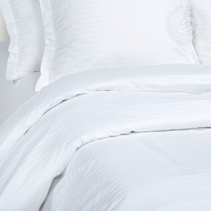 Постельное белье страйп-сатин "Белый"