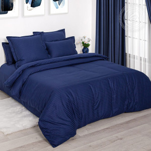 Постельное белье страйп-сатин "Индиго"