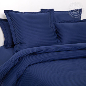 Постельное белье страйп-сатин "Индиго"