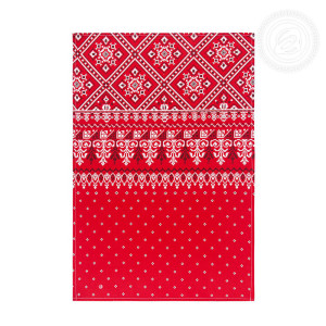 Полотенце кухонное рогожка "Народные узоры"