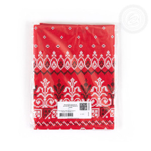 Полотенце кухонное рогожка "Народные узоры"
